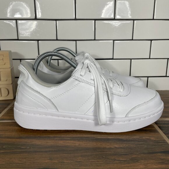 Orthofeet Wander Womens Size 8 Shoes White Leather Hands Free Orthopedic Sneaker - Picture 3 of 13